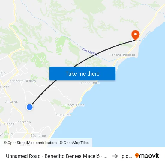 Unnamed Road - Benedito Bentes Maceió - Al Brasil to Ipioca map