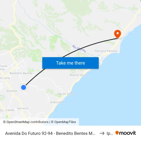 Avenida Do Futuro 92-94 - Benedito Bentes Maceió - Al República Federativa Do Brasil to Ipioca map