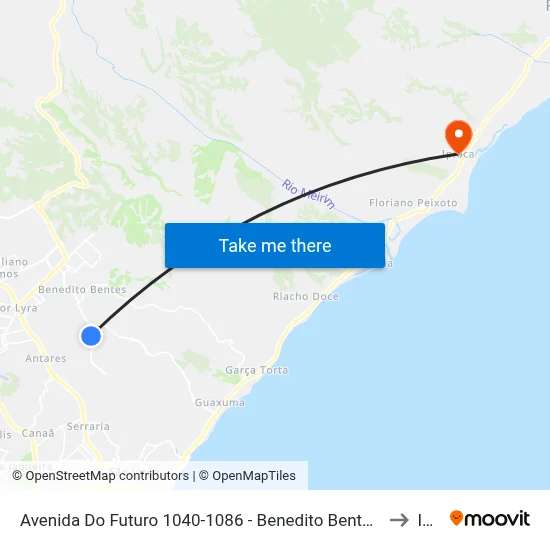 Avenida Do Futuro 1040-1086 - Benedito Bentes Maceió - Al República Federativa Do Brasil to Ipioca map