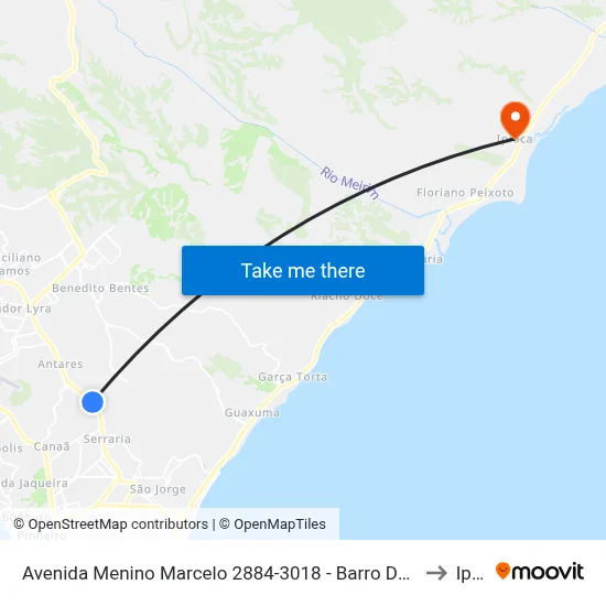 Avenida Menino Marcelo 2884-3018 - Barro Duro Maceió - Al 57081-385 Brasil to Ipioca map