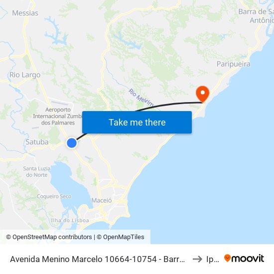 Avenida Menino Marcelo 10664-10754 - Barro Duro Maceió - Al 57081-385 Brasil to Ipioca map