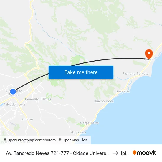 Av. Tancredo Neves 721-777 - Cidade Universitária Maceió - Al Brasil to Ipioca map