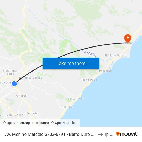 Av. Menino Marcelo 6703-6791 - Barro Duro Maceió - Al Brasil to Ipioca map