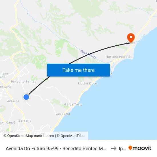 Avenida Do Futuro 95-99 - Benedito Bentes Maceió - Al República Federativa Do Brasil to Ipioca map