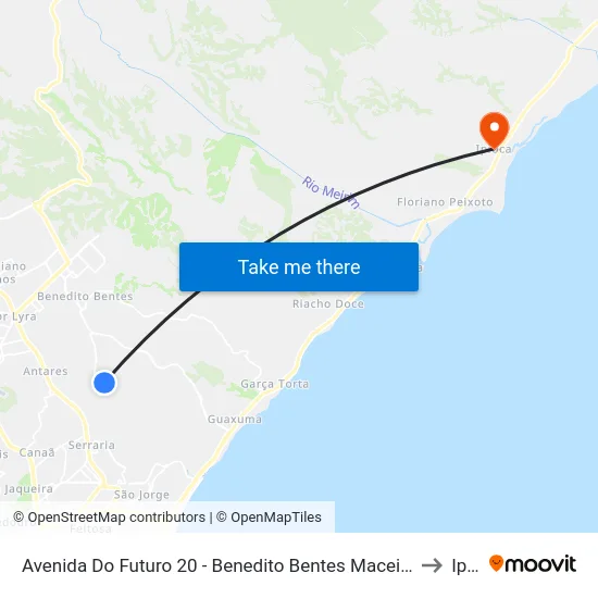 Avenida Do Futuro 20 - Benedito Bentes Maceió - Al República Federativa Do Brasil to Ipioca map