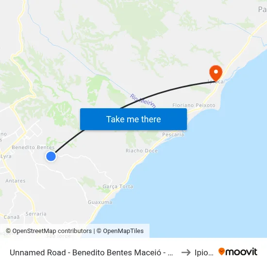 Unnamed Road - Benedito Bentes Maceió - Al Brasil to Ipioca map