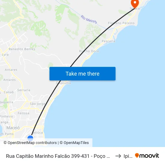 Rua Capitão Marinho Falcão 399-431 - Poço Maceió - Al 57025-260 Brasil to Ipioca map