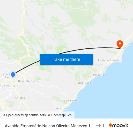Avenida Empresário Nelson Oliveira Menezes 1450-1500 - Cidade Universitária Maceió - Al 57073-471 República Federativa Do Brasil to Ipioca map