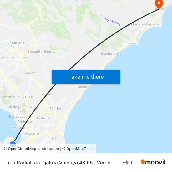 Rua Radialista Djalma Valença 48-66 - Vergel Do Lago Maceió - Al República Federativa Do Brasil to Ipioca map