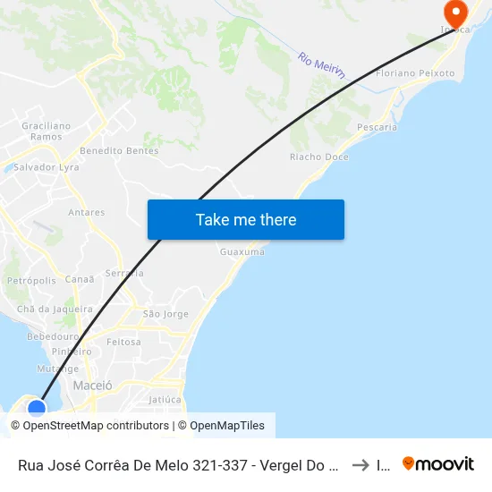 Rua José Corrêa De Melo 321-337 - Vergel Do Lago Maceió - Al 57015-390 República Federativa Do Brasil to Ipioca map