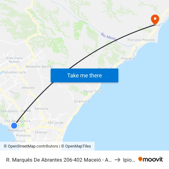 R. Marquês De Abrantes 206-402 Maceió - Al Brasil to Ipioca map