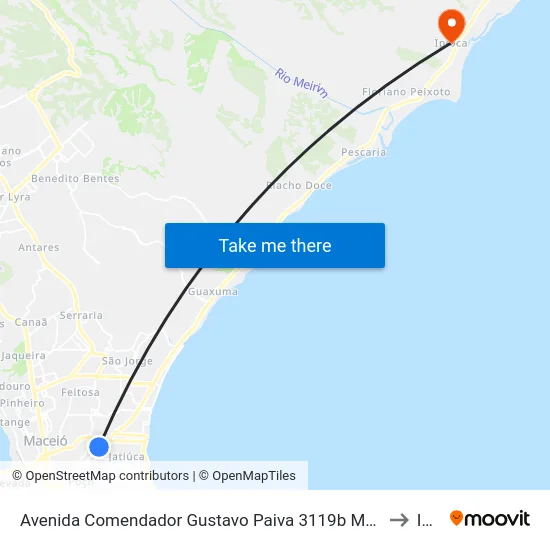 Avenida Comendador Gustavo Paiva 3119b Mangabeiras Maceió - Alagoas 57036 Brasil to Ipioca map
