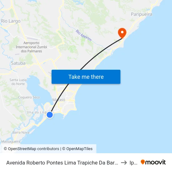 Avenida Roberto Pontes Lima Trapiche Da Barra Maceió - Alagoas 57001 Brasil to Ipioca map