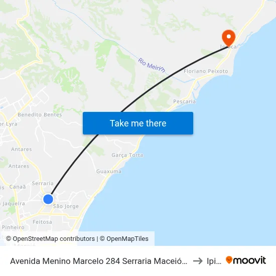 Avenida Menino Marcelo 284 Serraria Maceió - Alagoas 57045-660 Brasil to Ipioca map