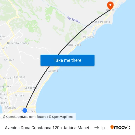 Avenida Dona Constanca 120b Jatiúca Maceió - Alagoas 57036-370 Brasil to Ipioca map