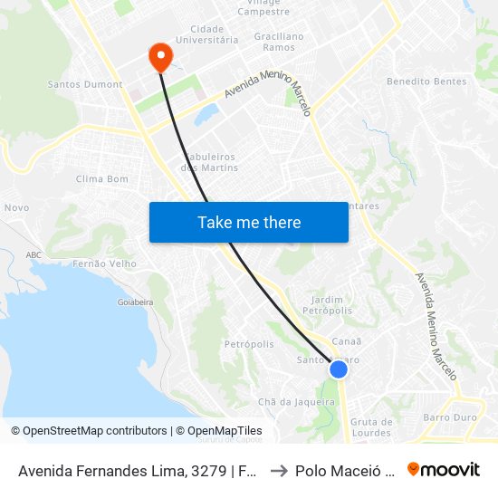 Avenida Fernandes Lima, 3279 | Facima to Polo Maceió Ead map