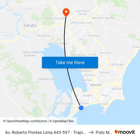 Av. Roberto Pontes Lima 443-597 - Trapiche Da Barra Maceió - Al 57010-385 Brasil to Polo Maceió Ead map