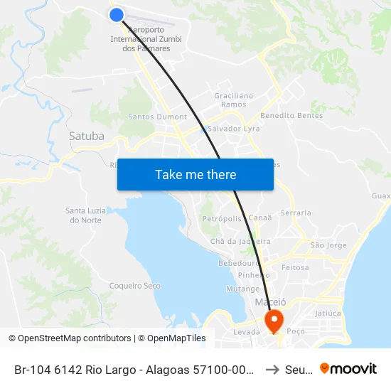 Br-104 6142 Rio Largo - Alagoas 57100-000 Brasil to Seune map