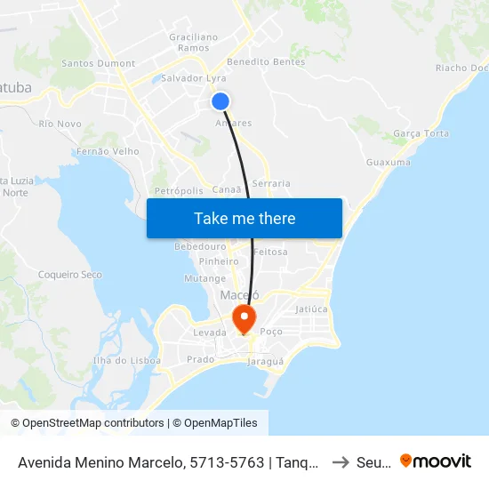 Avenida Menino Marcelo, 5713-5763 | Tanque Cheio to Seune map