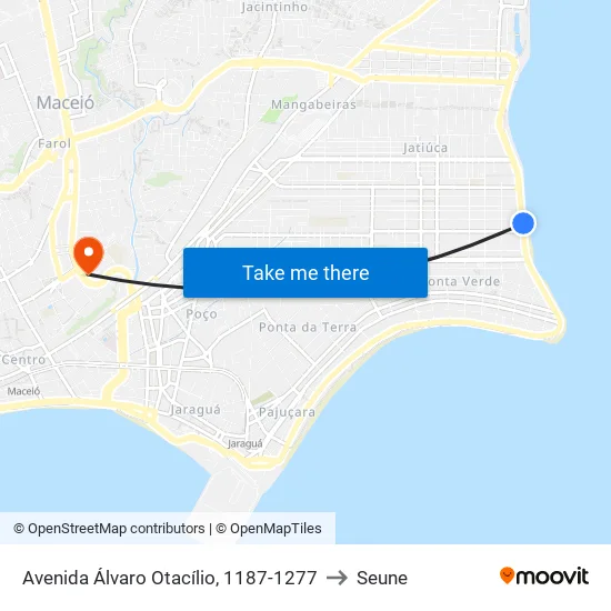 Avenida Álvaro Otacílio, 1187-1277 to Seune map
