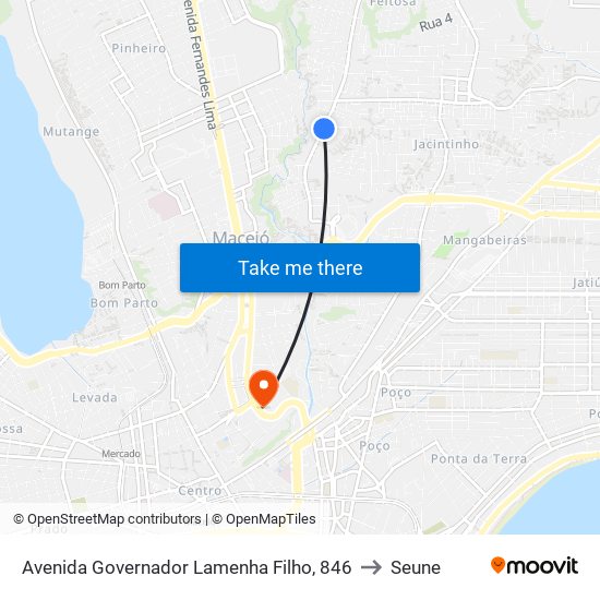 Avenida Governador Lamenha Filho, 846 to Seune map