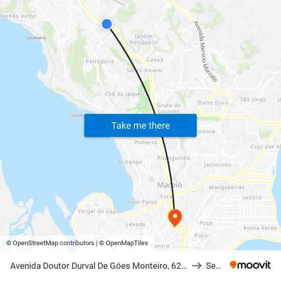 Avenida Doutor Durval De Góes Monteiro, 6246 | Volare to Seune map