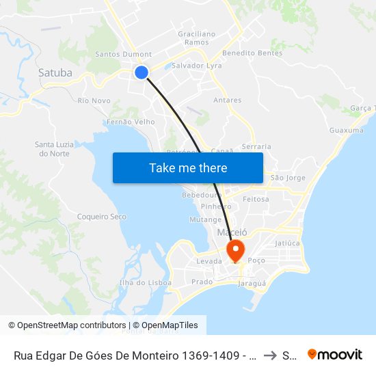 Rua Edgar De Góes De Monteiro 1369-1409 - Clima Bom Maceió - Al Brasil to Seune map