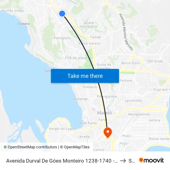Avenida Durval De Góes Monteiro 1238-1740 - Tabuleiro Do Martins Maceió - Al Brasil to Seune map