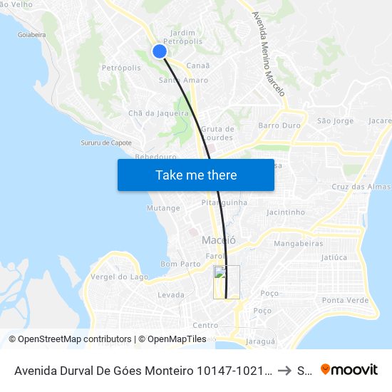 Avenida Durval De Góes Monteiro 10147-10213 - Tabuleiro Do Martins Maceió - Al Brasil to Seune map