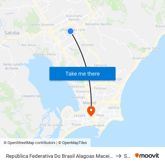 República Federativa Do Brasil Alagoas Maceió Santa Lúcia J?? 1190-1342 to Seune map