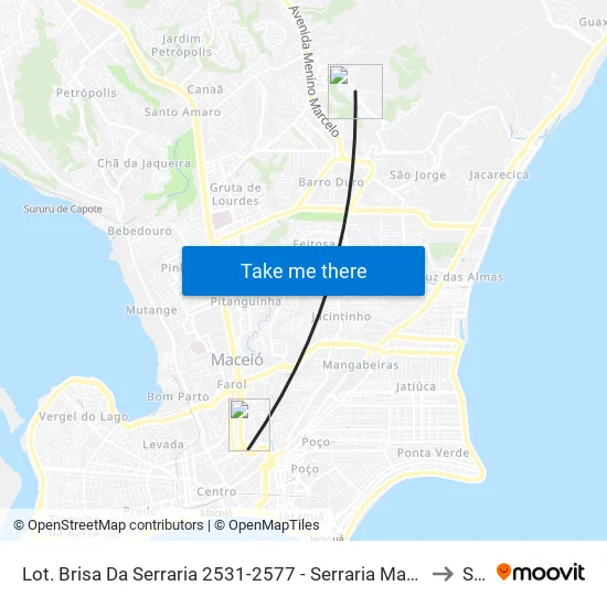 Lot. Brisa Da Serraria 2531-2577 - Serraria Maceió - Al 57046-840 República Federativa Do Brasil to Seune map