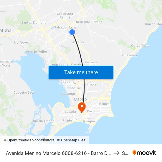 Avenida Menino Marcelo 6008-6216 - Barro Duro Maceió - Al 57081-385 Brasil to Seune map