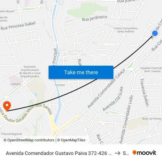 Avenida Comendador Gustavo Paiva 372-426 - Mangabeiras Maceió - Al 57031-530 Brasil to Seune map