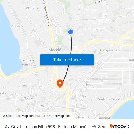 Av. Gov. Lamenha Filho 598 - Feitosa Maceió - Al Brasil to Seune map