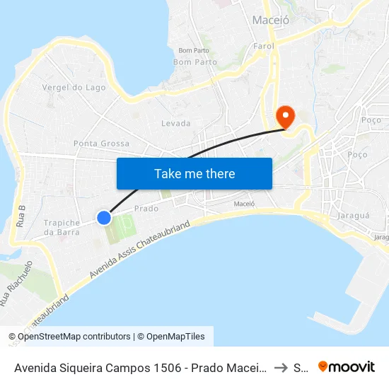 Avenida Siqueira Campos 1506 - Prado Maceió - Al República Federativa Do Brasil to Seune map