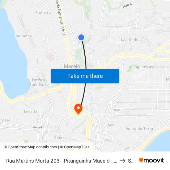 Rua Martins Murta 203 - Pitanguinha Maceió - Al República Federativa Do Brasil to Seune map