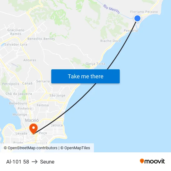 Al-101 58 to Seune map