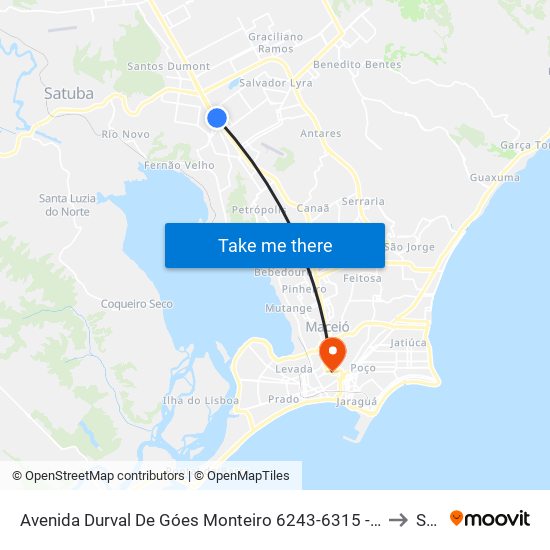 Avenida Durval De Góes Monteiro 6243-6315 - Tabuleiro Do Martins Maceió - Al Brasil to Seune map