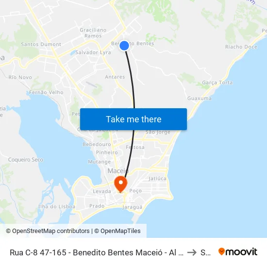 Rua C-8 47-165 - Benedito Bentes Maceió - Al República Federativa Do Brasil to Seune map