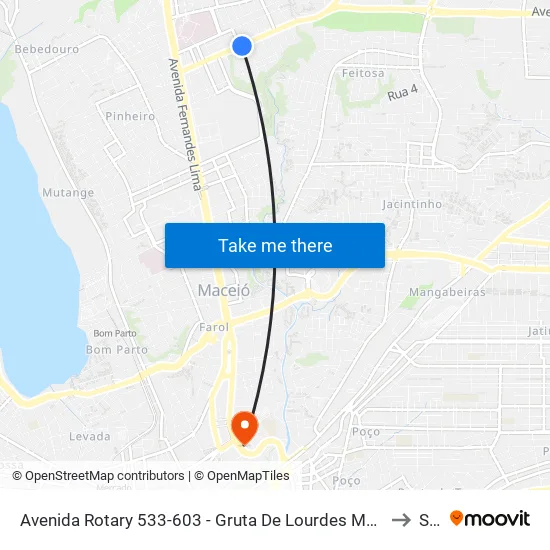 Avenida Rotary 533-603 - Gruta De Lourdes Maceió - Al 57052-480 República Federativa Do Brasil to Seune map