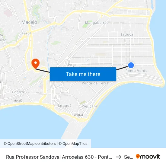 Rua Professor Sandoval Arroxelas 630 - Ponta Verde Maceió - Al Brasil to Seune map
