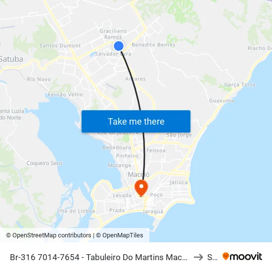 Br-316 7014-7654 - Tabuleiro Do Martins Maceió - Al 57081-385 República Federativa Do Brasil to Seune map