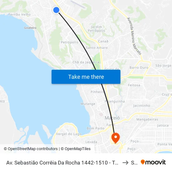 Av. Sebastião Corrêia Da Rocha 1442-1510 - Tabuleiro Do Martins Maceió - Al 57061-410 Brasil to Seune map