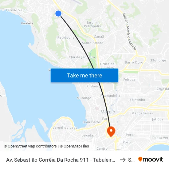 Av. Sebastião Corrêia Da Rocha 911 - Tabuleiro Do Martins Maceió - Al 57061-410 Brasil to Seune map