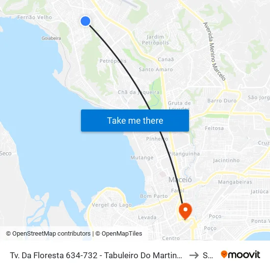 Tv. Da Floresta 634-732 - Tabuleiro Do Martins Maceió - Al 57060-080 Brasil to Seune map