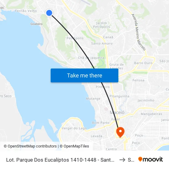 Lot. Parque Dos Eucalíptos 1410-1448 - Santa Amelia Maceió - Al 57061-620 Brasil to Seune map