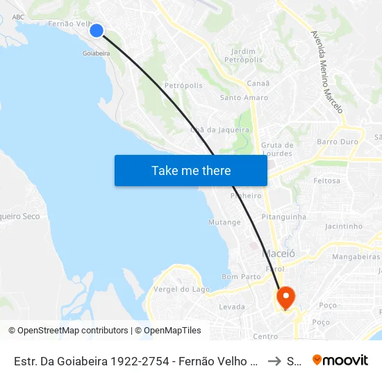 Estr. Da Goiabeira 1922-2754 - Fernão Velho Maceió - Al 57070-440 Brasil to Seune map