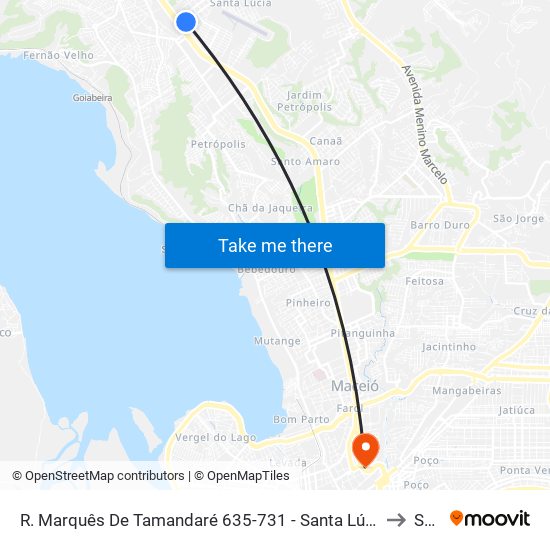 R. Marquês De Tamandaré 635-731 - Santa Lúcia Maceió - Al 57082-090 Brazil to Seune map