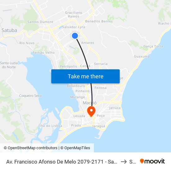 Av. Francisco Afonso De Melo 2079-2171 - Santa Lúcia Maceió - Al 57082-065 Brasil to Seune map