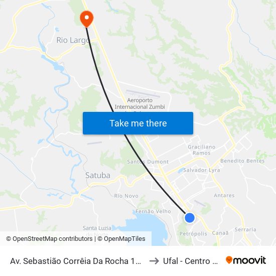 Av. Sebastião Corrêia Da Rocha 1055 - Tabuleiro Do Martins Maceió - Al Brasil to Ufal - Centro De Ciências Agrárias map